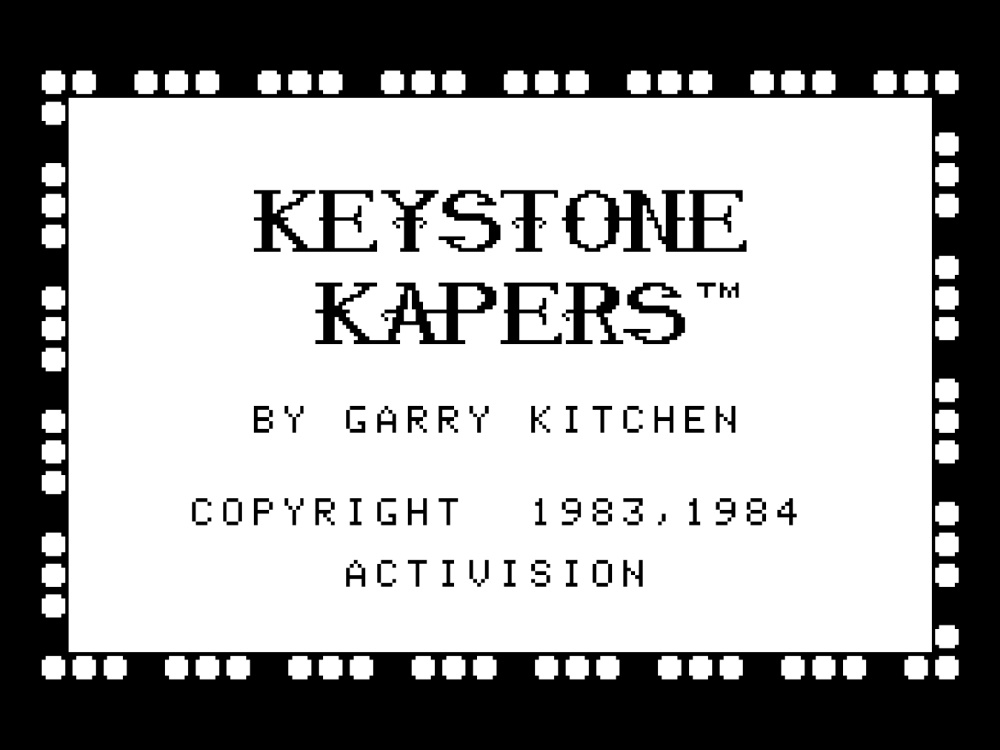 Title Screen of Keystone Kapers for Colecovision